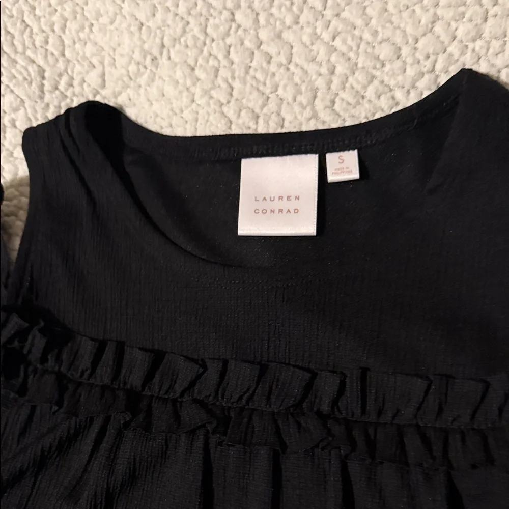 LC Lauren Conrad Black Kids Casual Dress - Picture 2 of 5